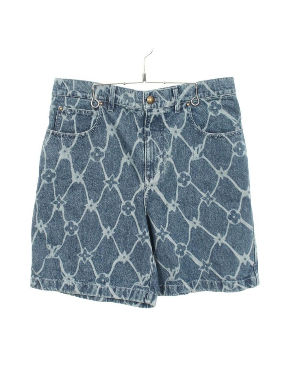Louis Vuitton Denim Pants Monogram Washed RM 242 Koe Cotton